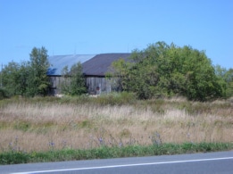 Old barn behind previous house on Route 37, near a corner. Before Redwood.