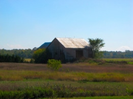 Barn, quite a distance off the road, Route 178 near Adams